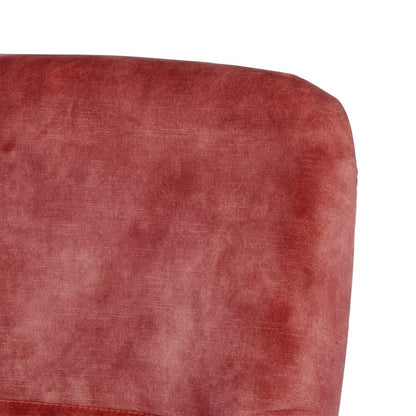 Sillón 77 x 64 x 88 cm Tejido Sintético Madera Rojo Oscuro