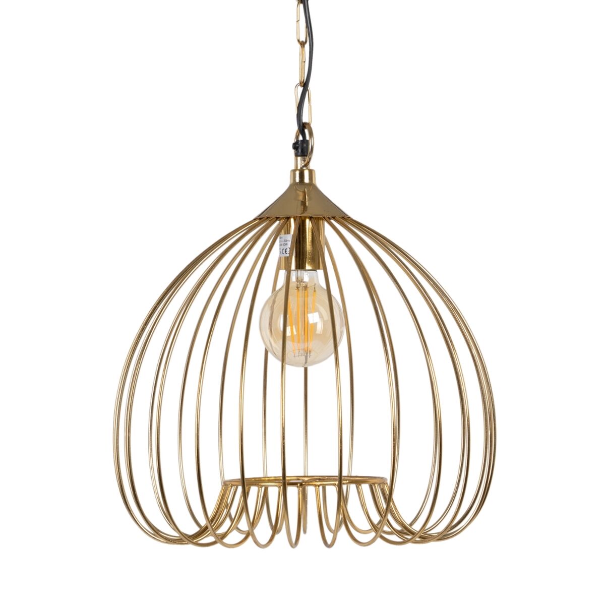 Golden Iron Ceiling Lamp 36 x 36 x 40 cm