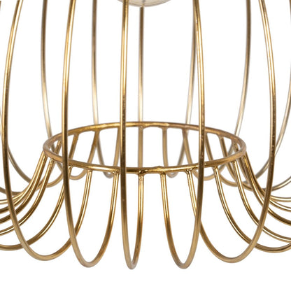 Golden Iron Ceiling Lamp 36 x 36 x 40 cm