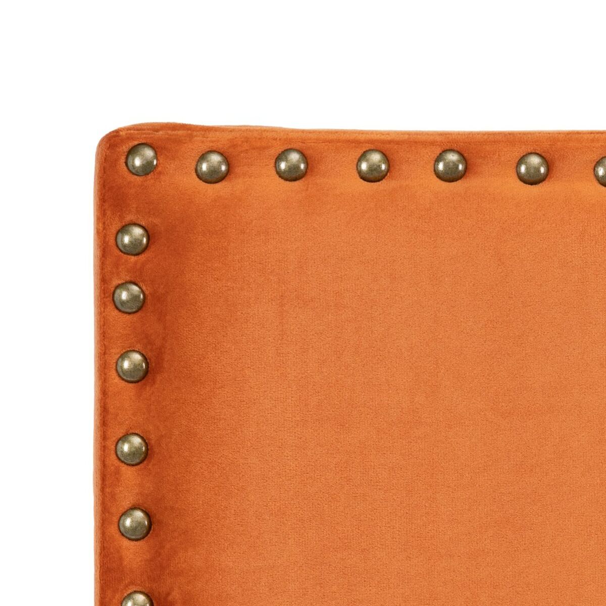 Bed Headboard 160 x 6 x 60 cm Synthetic Terracotta Fabric