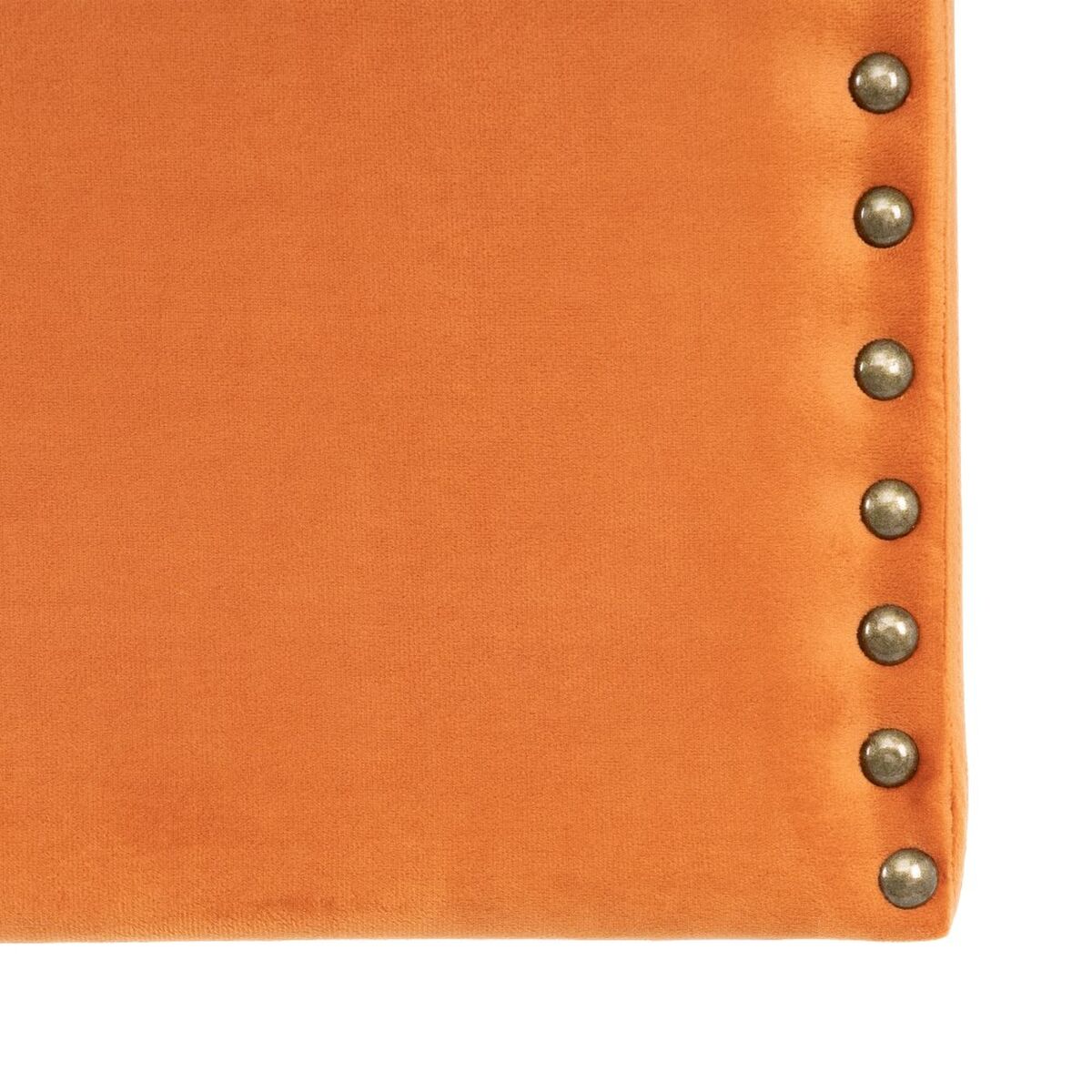 Bed Headboard 160 x 6 x 60 cm Synthetic Terracotta Fabric