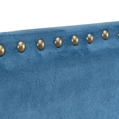 Cabecero de Cama 180 x 6 x 60 cm Tejido Sintético Azul