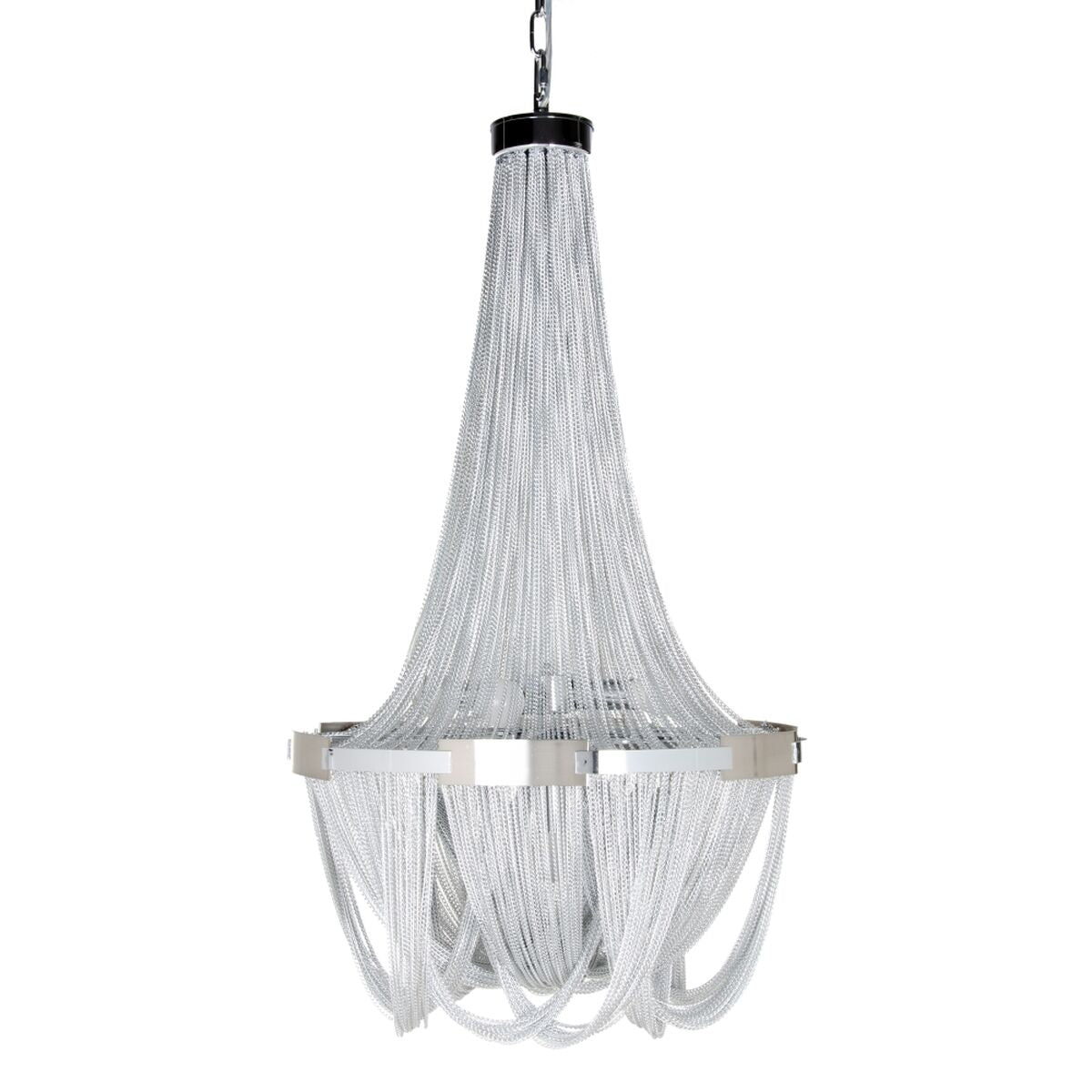 Ceiling Lamp 50 x 50 x 90 cm Silver Metal