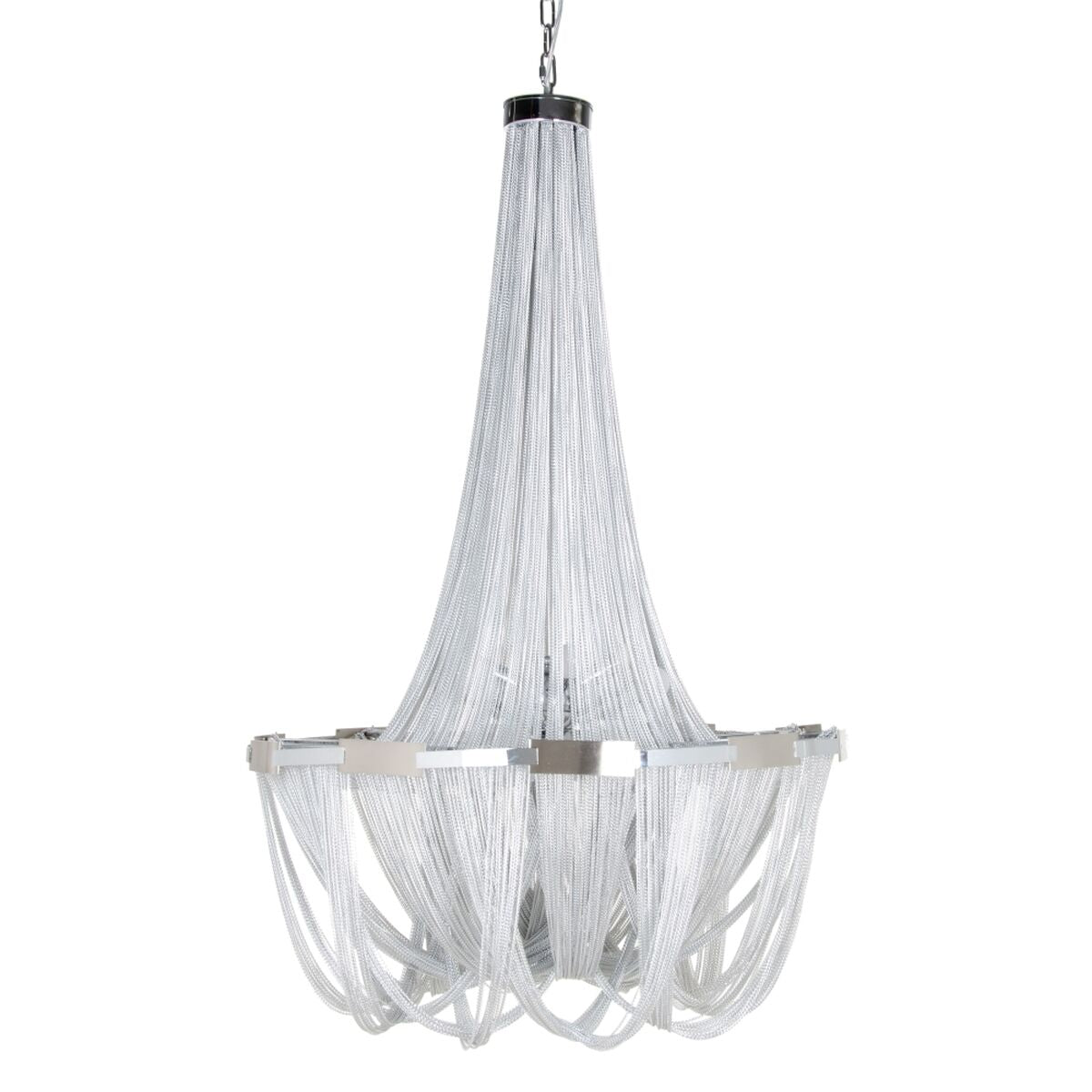 Ceiling Lamp 80 x 80 x 120 cm Silver Metal