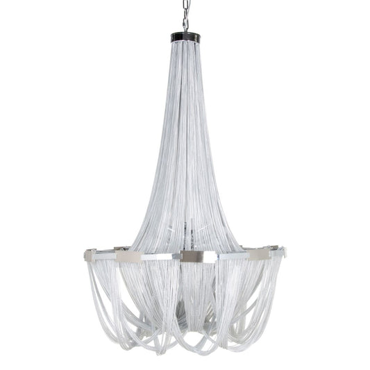 Ceiling Lamp 80 x 80 x 120 cm Silver Metal