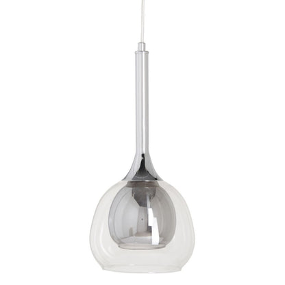 Ceiling Lamp 16 x 16 x 50 cm Grey Glass Metal