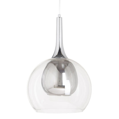 Ceiling Lamp Crystal Grey Metal 30 x 30 x 50 cm