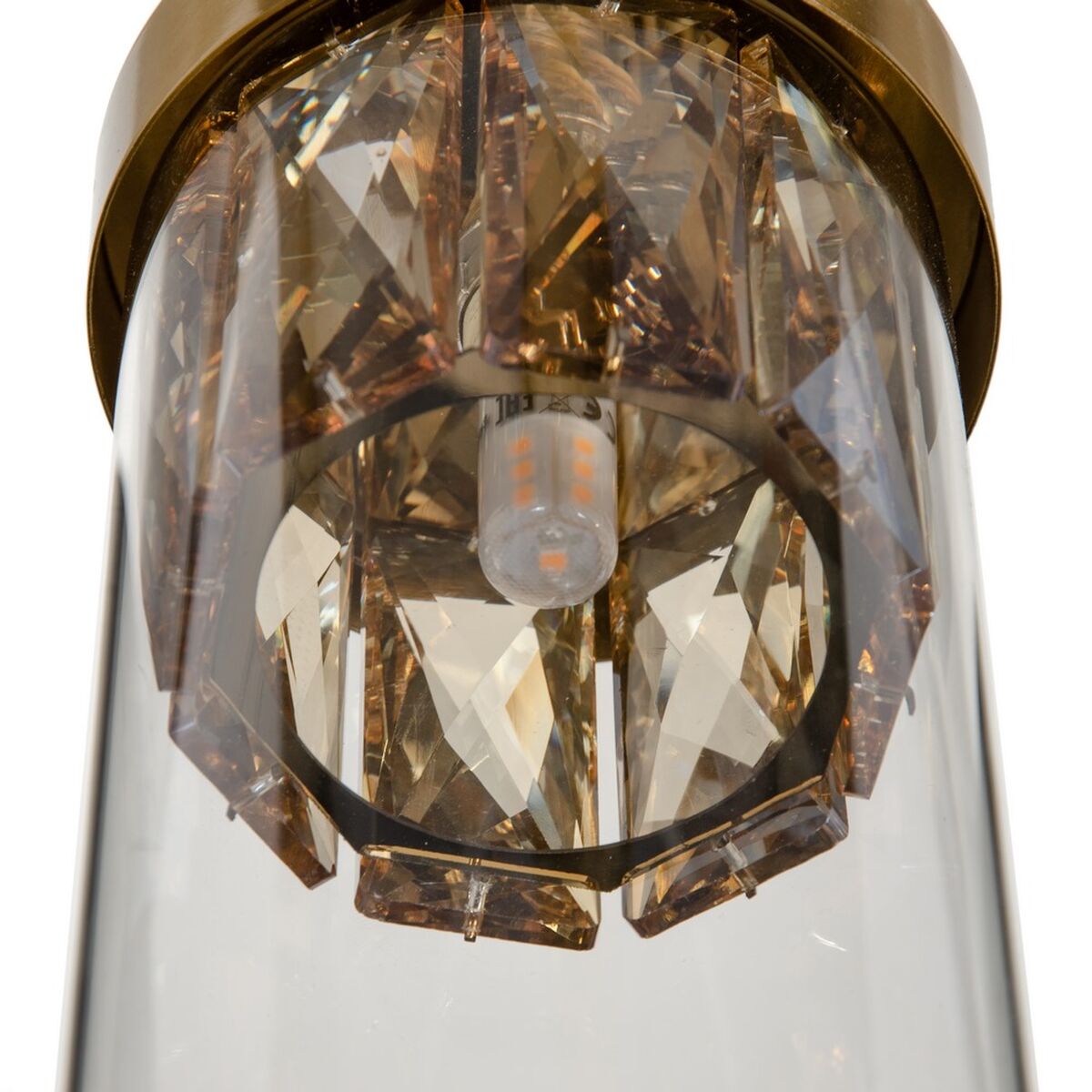 Gold Crystal Metal Ceiling Lamp 27 cm 31 x 31 x 45 cm