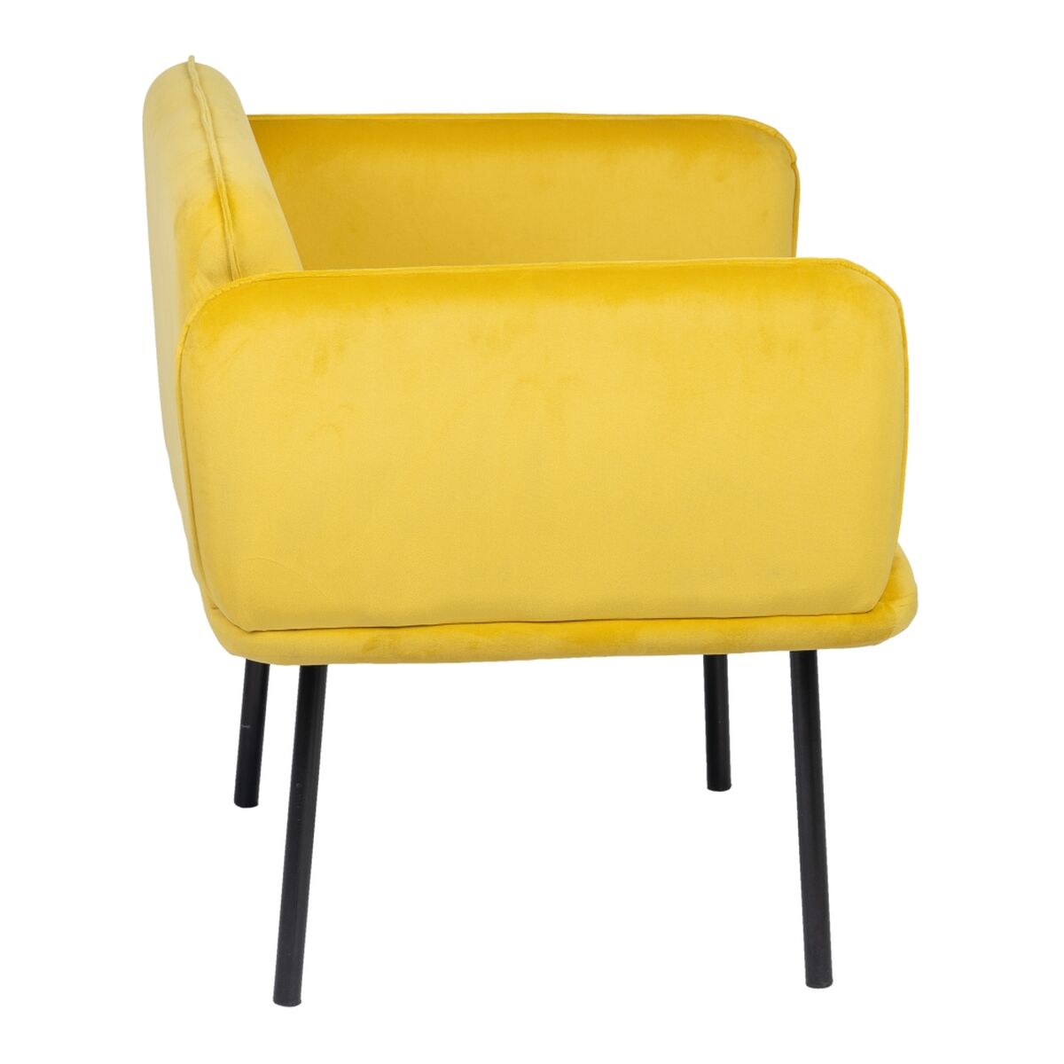 Sillón Amarillo Negro 100 % poliéster 76 x 64 x 77 cm