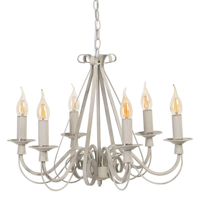 Ceiling Lamp 63 x 63 x 102 cm Metal Taupe Vintage