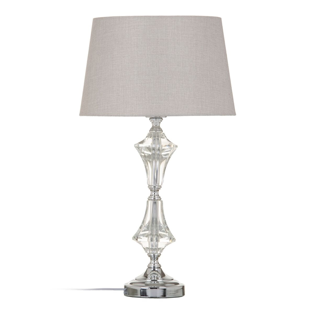 Table Lamp Silver Crystal 60W 220V 240V 220-240V 32 x 32 x 57 cm