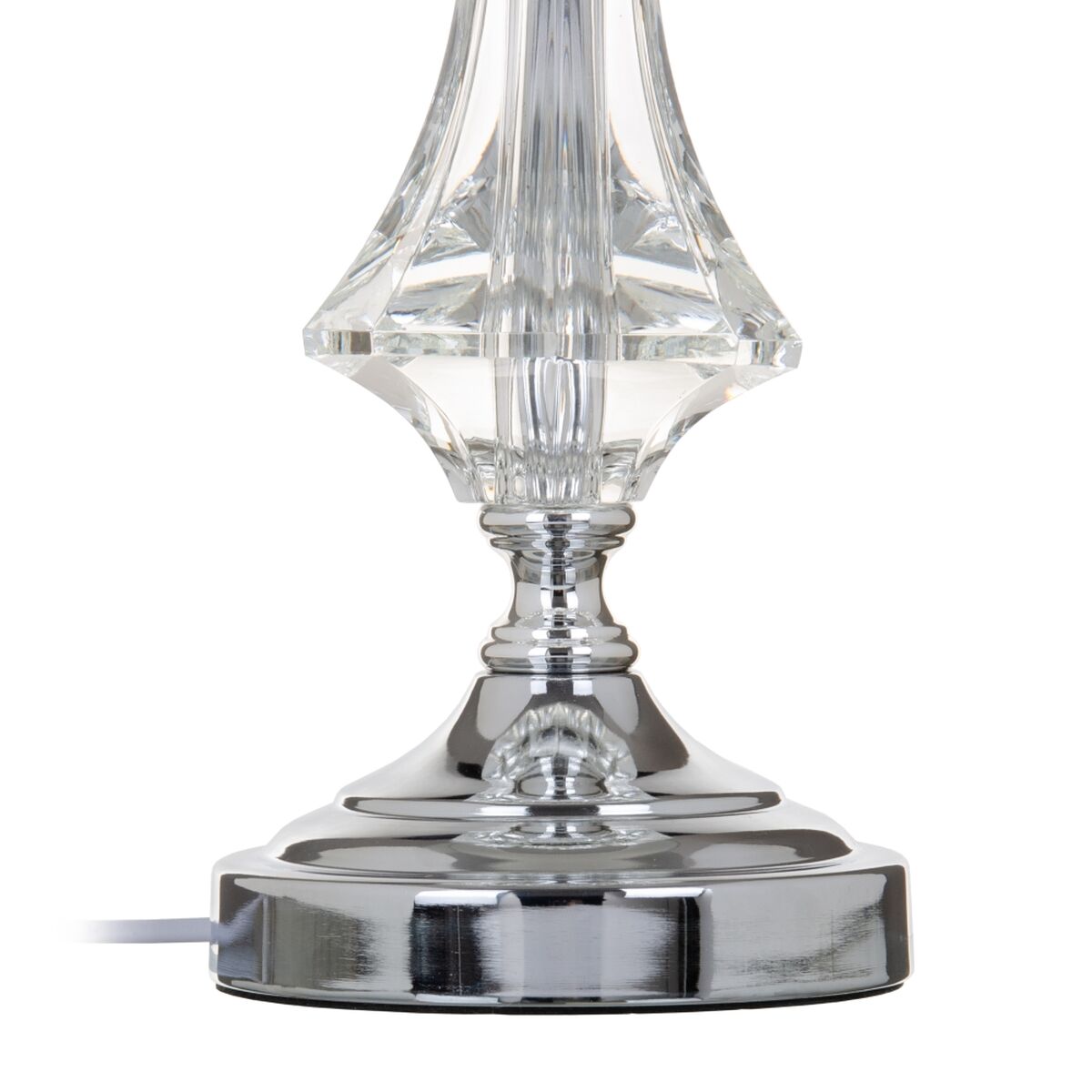 Table Lamp Silver Crystal 60W 220V 240V 220-240V 32 x 32 x 57 cm