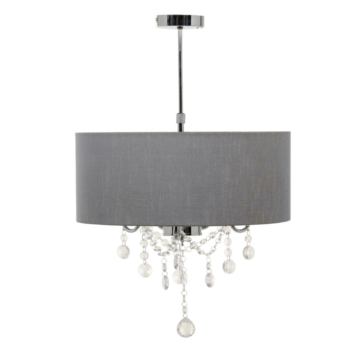 Ceiling Lamp 44 x 44 x 65 cm Grey Metal Ø 44 cm