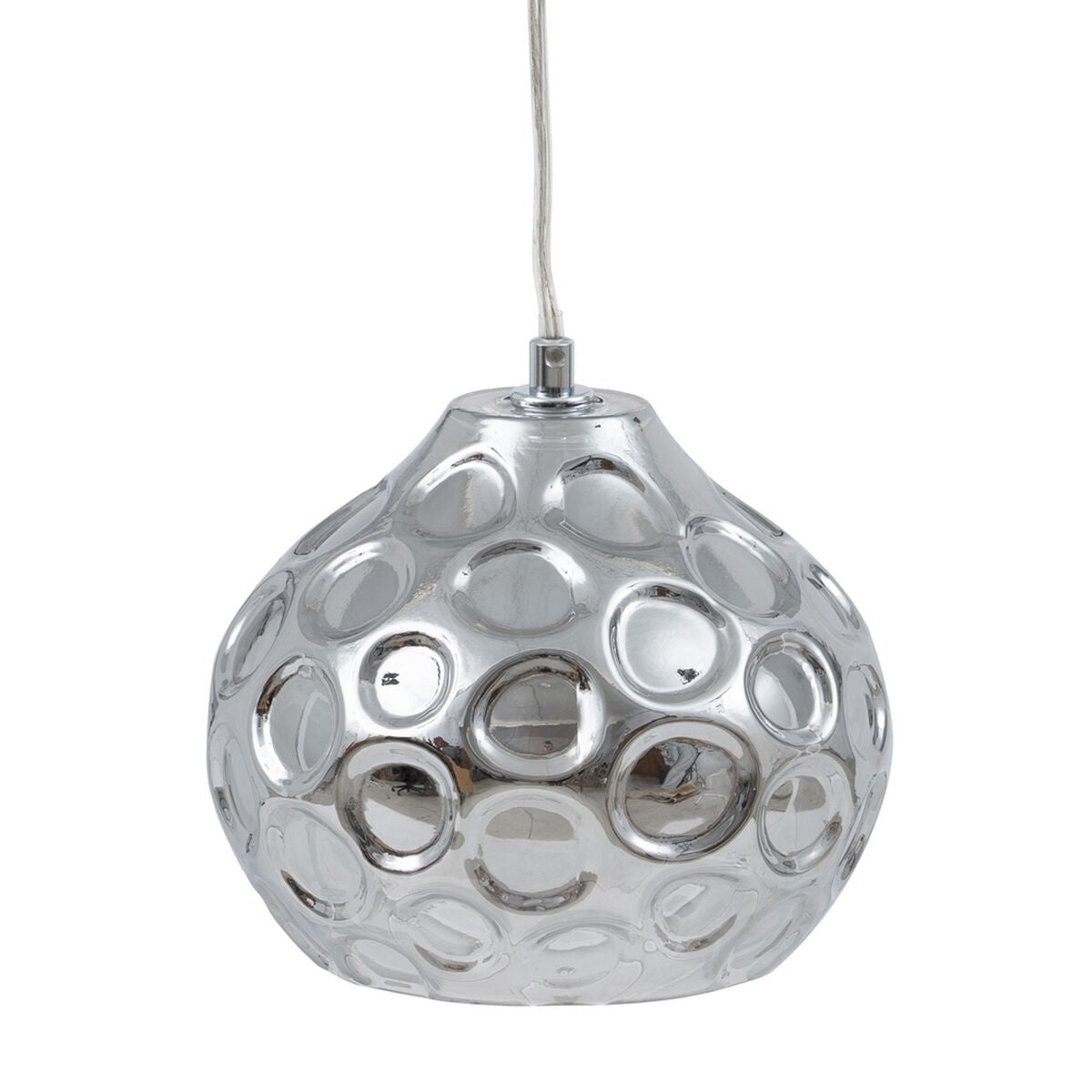 Ceiling Lamp 18 x 18 x 17.5 cm Crystal Silver Iron Ø 18 cm