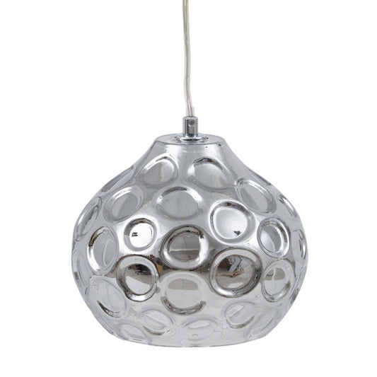 Ceiling Lamp 18 x 18 x 17.5 cm Crystal Silver Iron Ø 18 cm