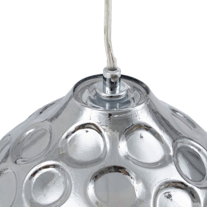 Ceiling Lamp 18 x 18 x 17.5 cm Crystal Silver Iron Ø 18 cm