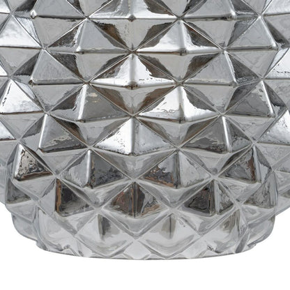 Ceiling Lamp 15 x 15 x 17.5 cm Crystal Silver Iron Ø 15 cm