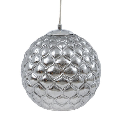 Silver Crystal Iron Ceiling Lamp Ø 20 cm 23 x 23 x 21.5 cm