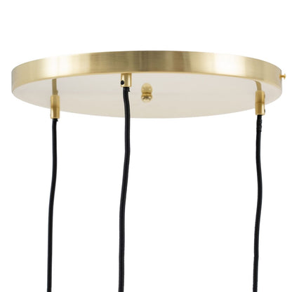 Ceiling Lamp 15 x 15 x 120 cm Gold Crystal Iron Ø 15 cm