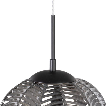 Ceiling Lamp 26 x 26 x 120 cm Grey Glass