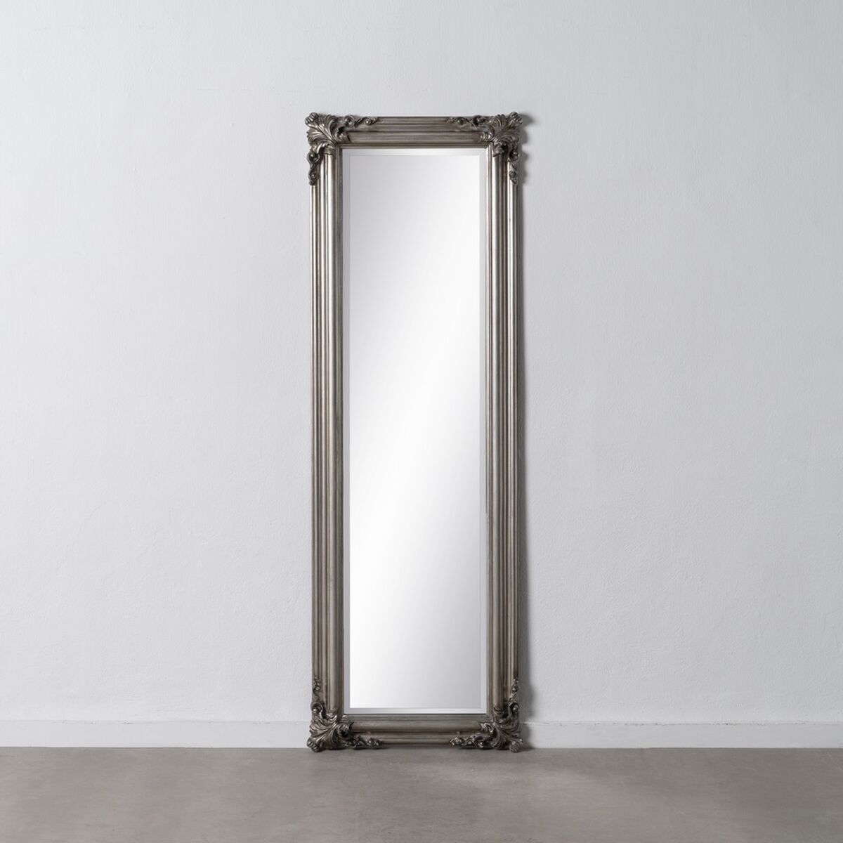 Mirror 56 x 4 x 172 cm Glass Wood Silver