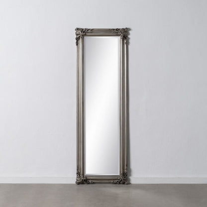 Mirror 56 x 4 x 172 cm Glass Wood Silver