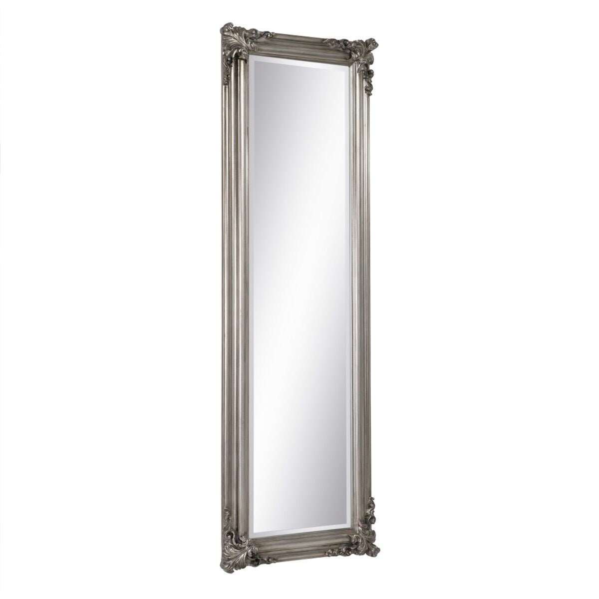 Mirror 56 x 4 x 172 cm Glass Wood Silver