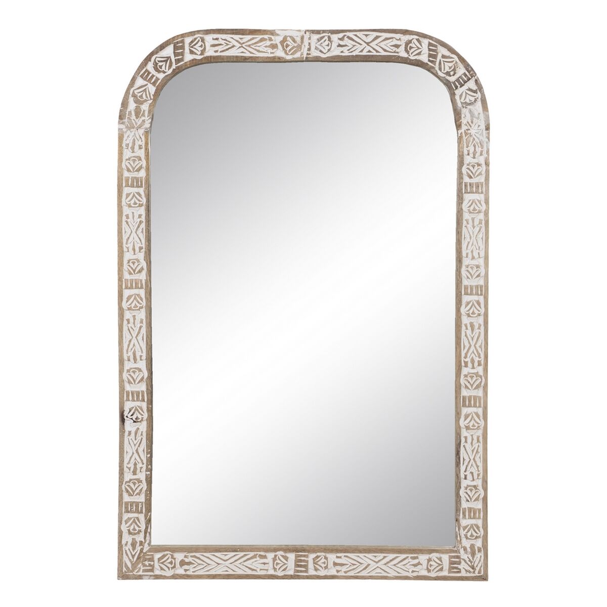 Wall mirror 51 x 3 x 76 cm Wood White