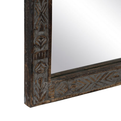 Wall Mirror 77 x 3 x 113 cm Brown Wood