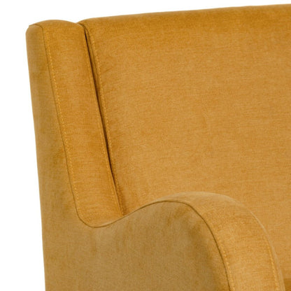 Armchair 70 x 82 x 88 cm Synthetic Fabric Mustard Wood