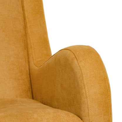 Armchair 70 x 82 x 88 cm Synthetic Fabric Mustard Wood