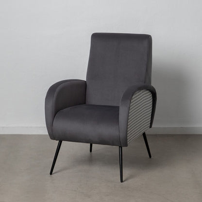 Sillón Negro Gris 68 x 97 x 86 cm