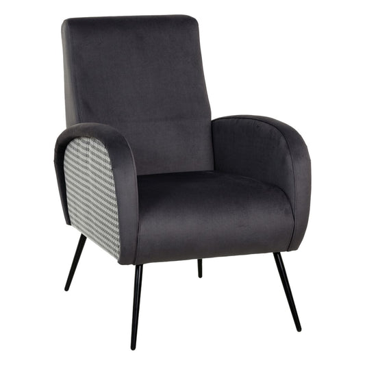 Sillón Negro Gris 68 x 97 x 86 cm