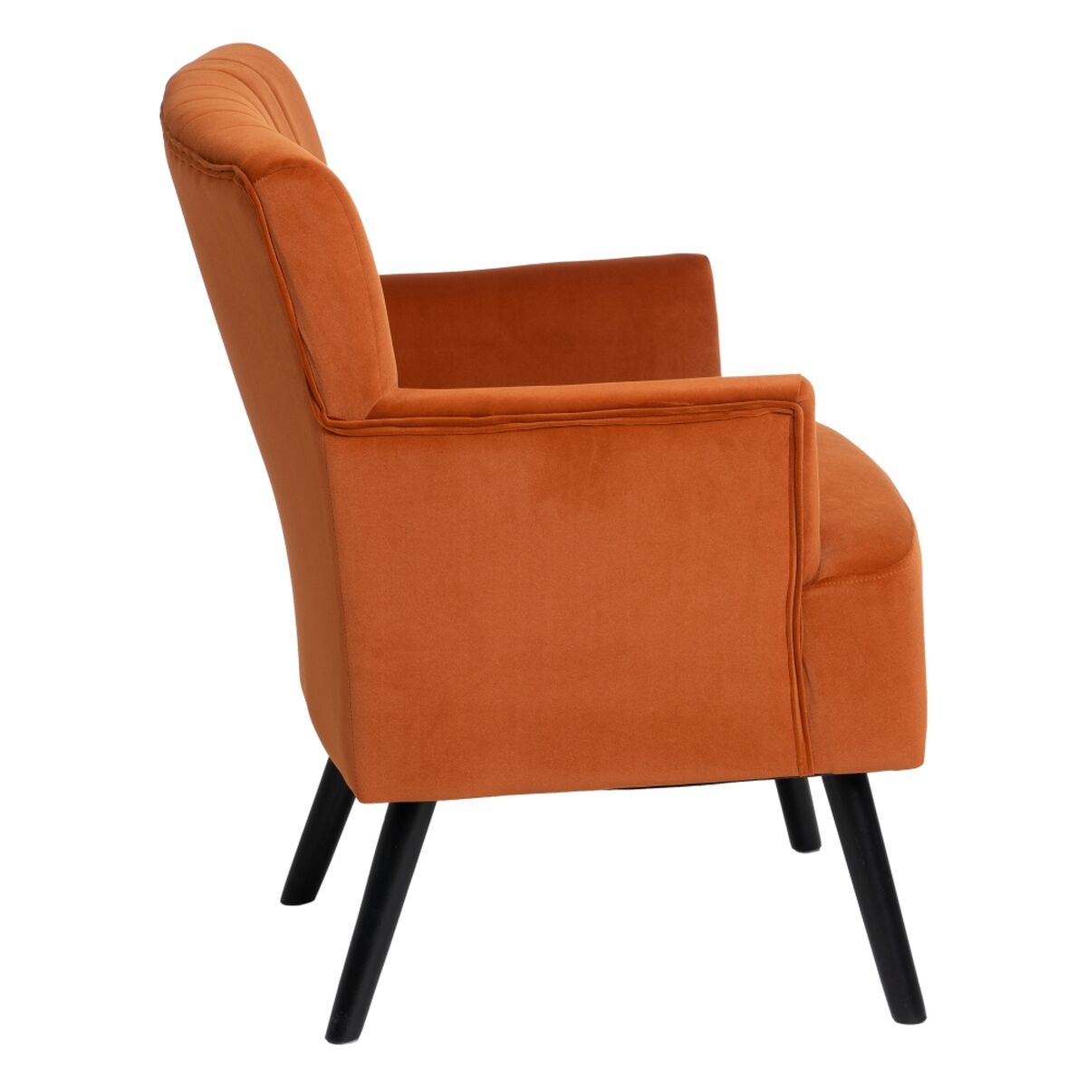 Armchair 63 x 50 x 83 cm Synthetic Fabric Orange Wood