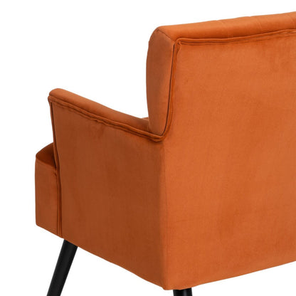 Sillón 63 x 50 x 83 cm Tejido Sintético Madera Naranja