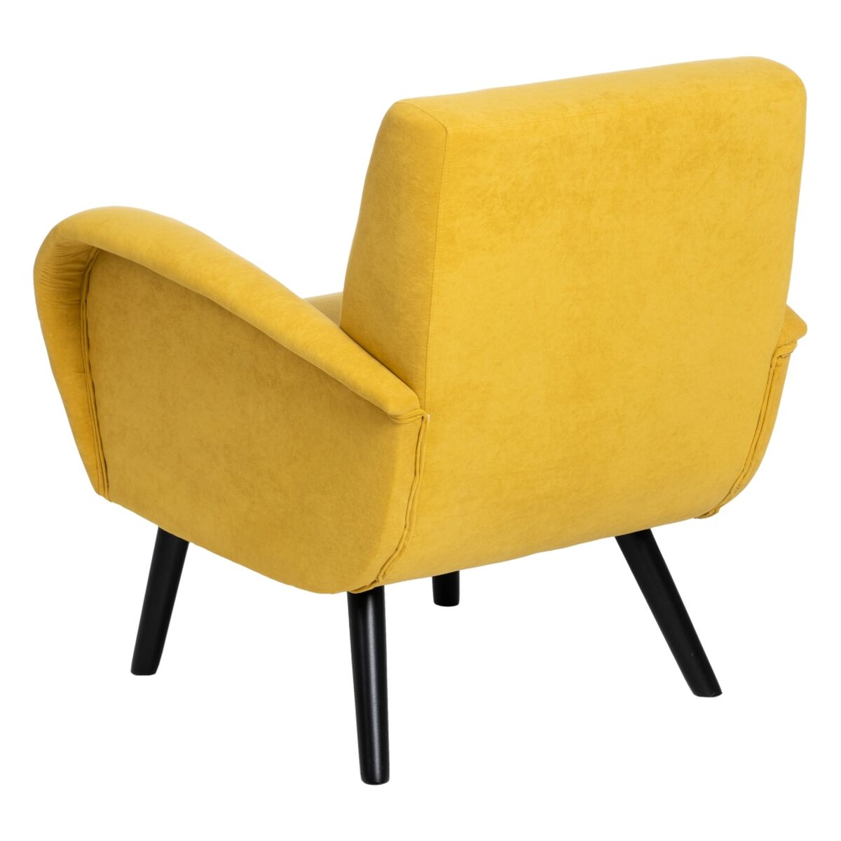 Sillón 72 x 71 x 81 cm Tejido Sintético Madera Amarillo