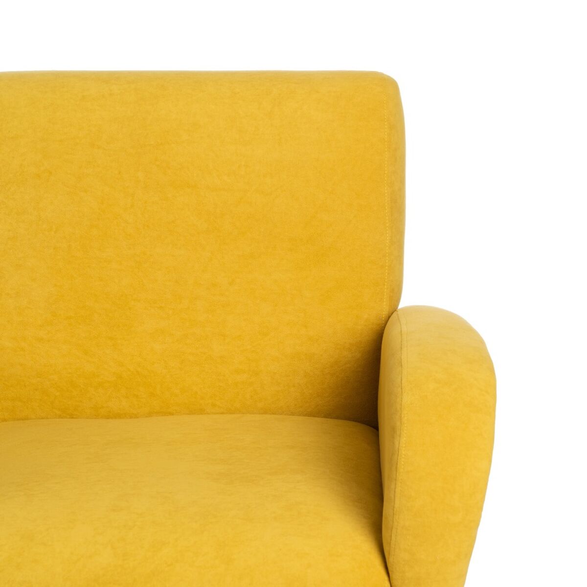 Sillón 72 x 71 x 81 cm Tejido Sintético Madera Amarillo