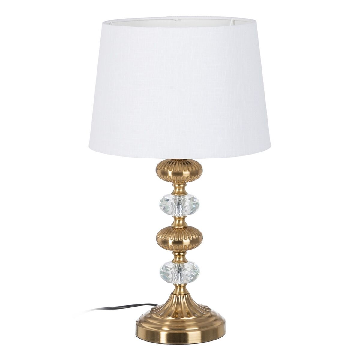 Table Lamp Gold Linen Metal Iron 40 W 220 V 30 x 30 x 52 cm