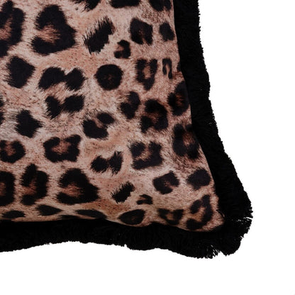 Brown Leopard Cushion 45 x 30 cm