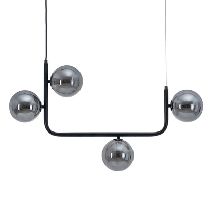 Ceiling Lamp 85 x 15 x 32 cm Black Glass Metal