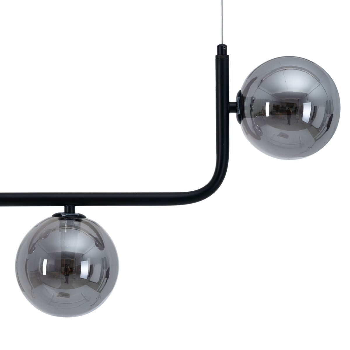 Ceiling Lamp 85 x 15 x 32 cm Black Glass Metal