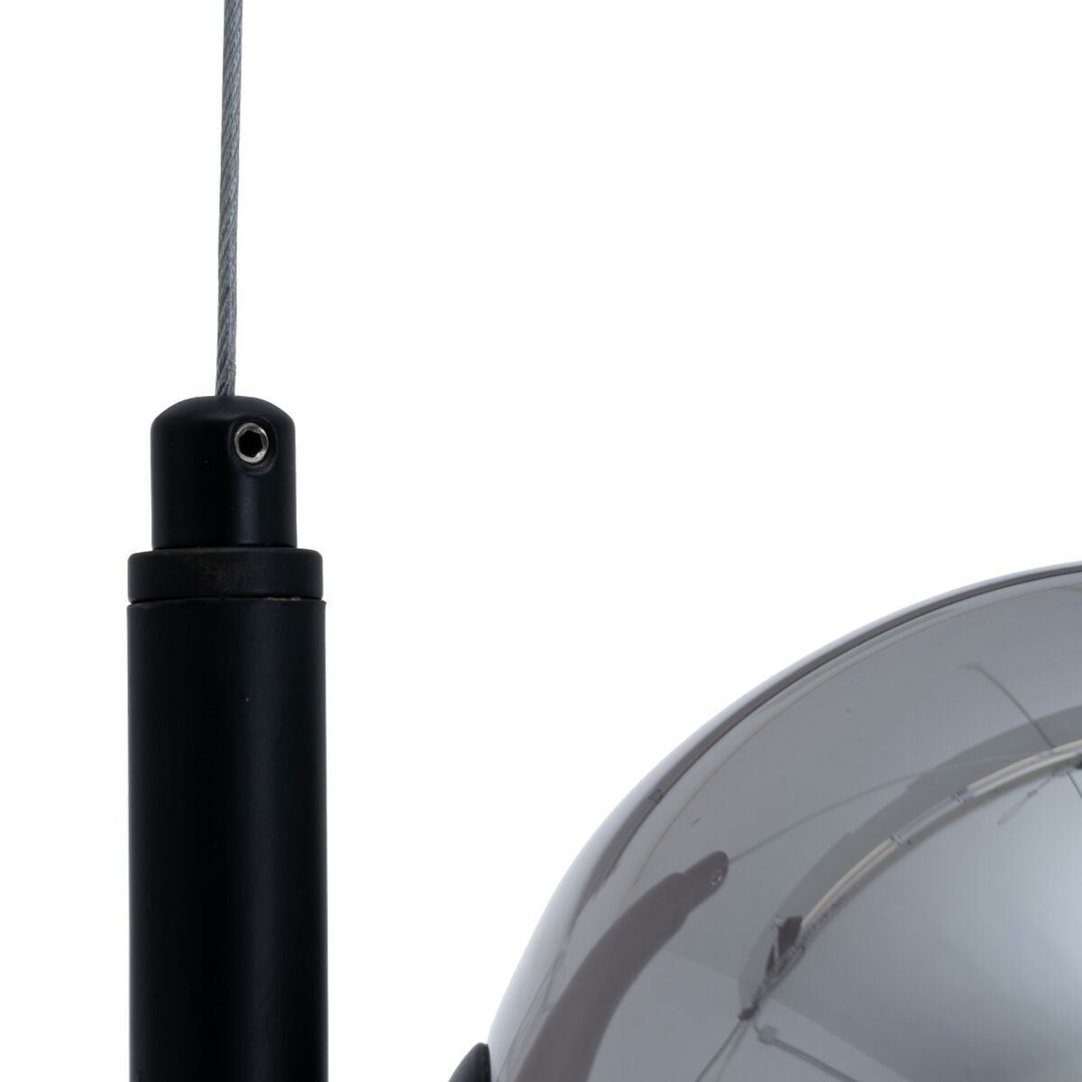 Ceiling Lamp 85 x 15 x 32 cm Black Glass Metal