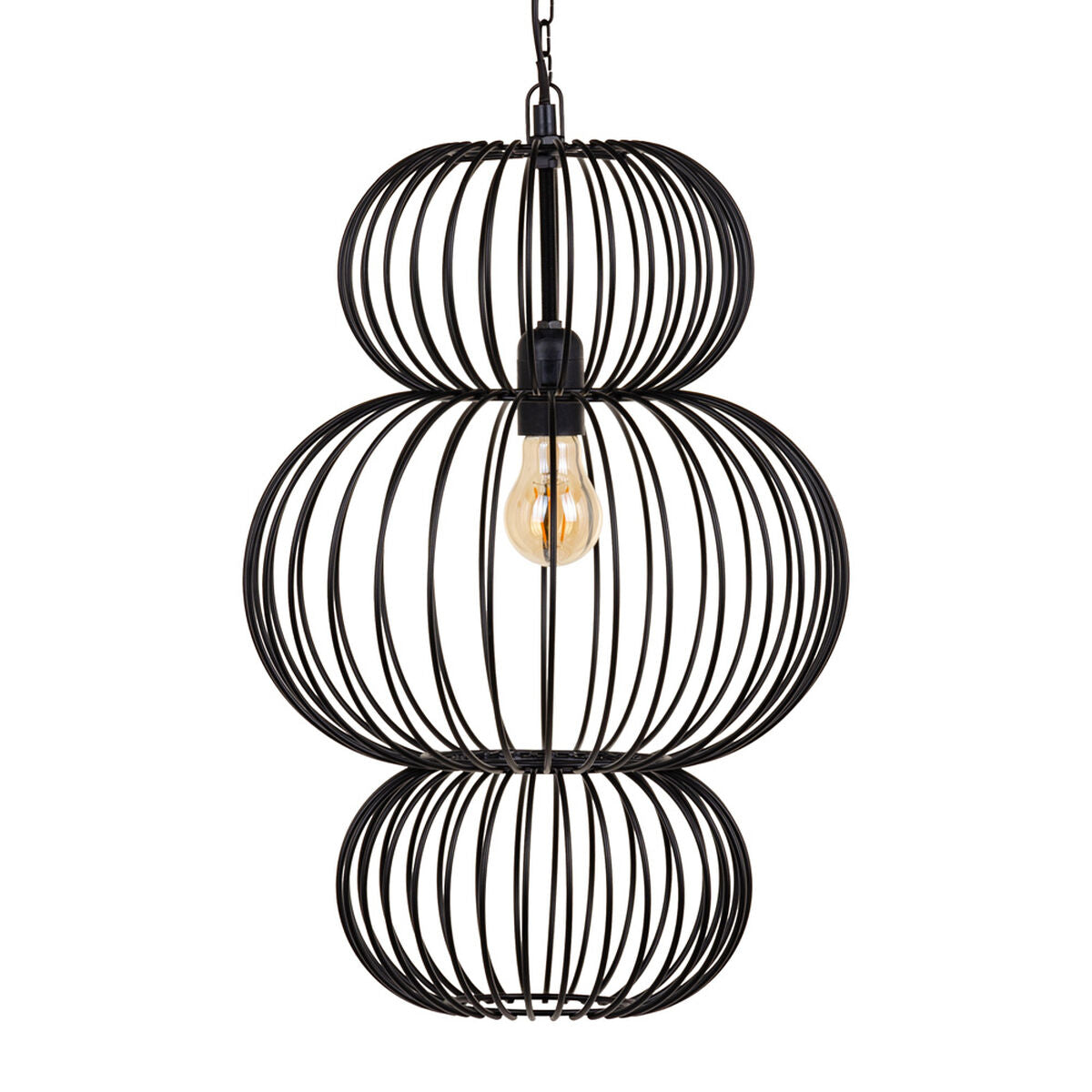 Ceiling Lamp 34 x 34 x 51 cm Black Iron Ø 34 cm