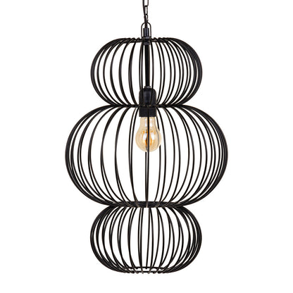 Ceiling Lamp 34 x 34 x 51 cm Black Iron Ø 34 cm