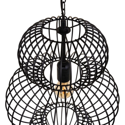 Ceiling Lamp 34 x 34 x 51 cm Black Iron Ø 34 cm