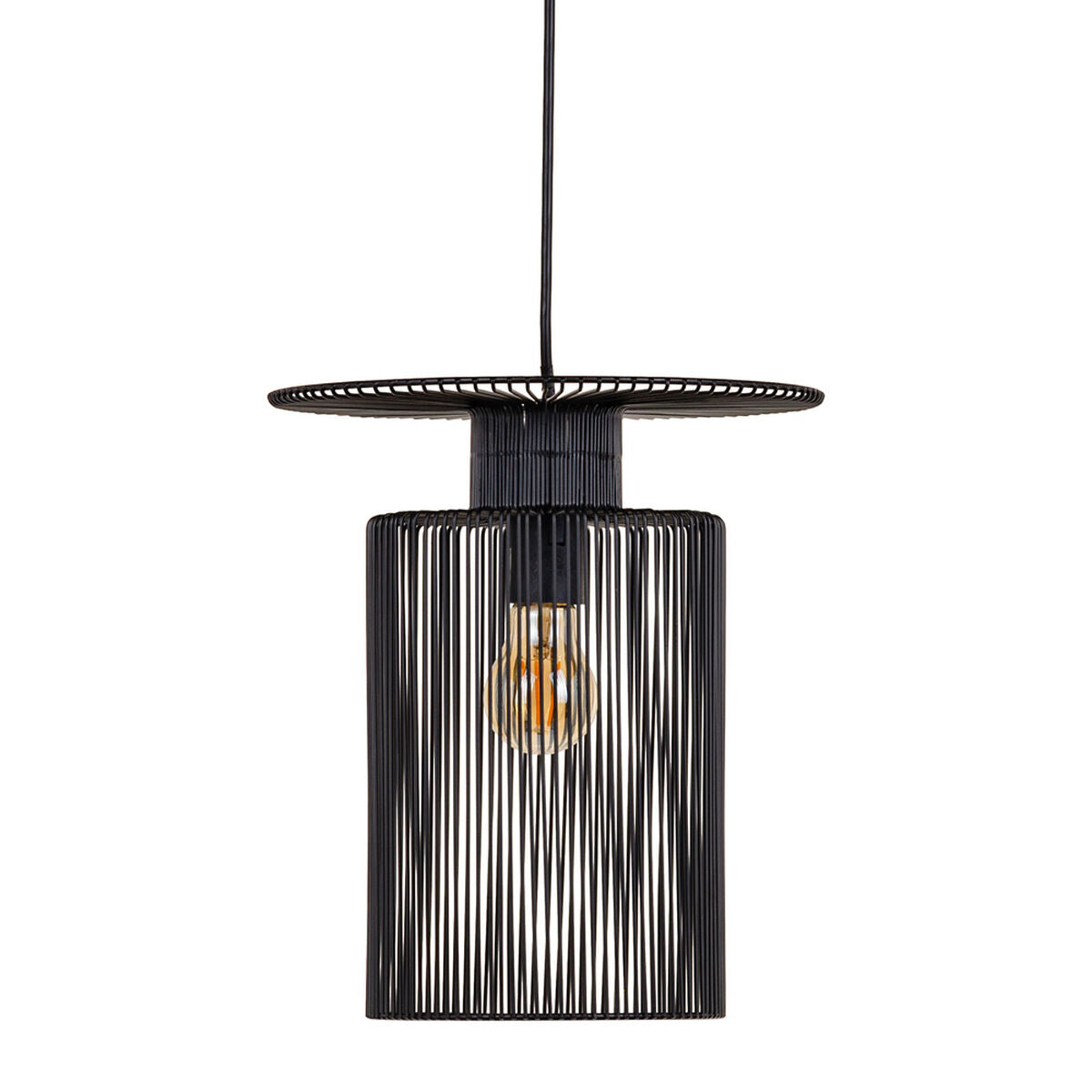 Ceiling Lamp 27 x 27 x 30.5 cm Black Iron Ø 27 cm