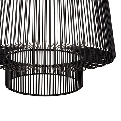 Ceiling Lamp 29 x 29 x 39.5 cm Black Iron Ø 29 cm