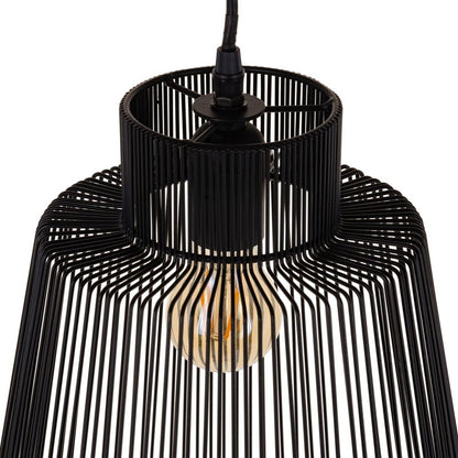 Ceiling Lamp 29 x 29 x 39.5 cm Black Iron Ø 29 cm