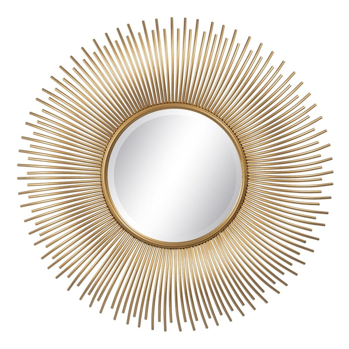 Gold Metal Wall Mirror 80 x 6 x 80 cm