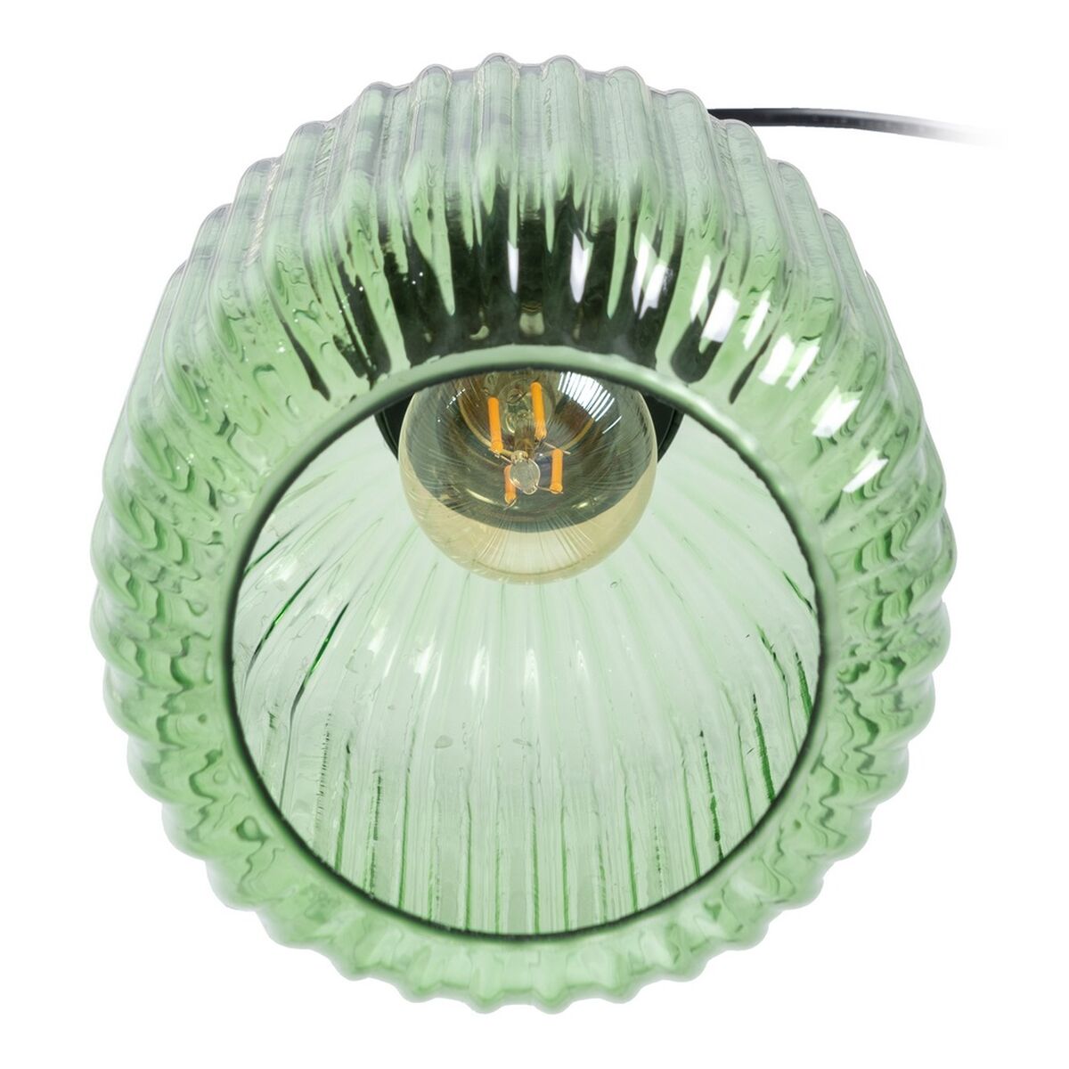 Green Metal Crystal Ceiling Lamp 14 x 14 x 32 cm